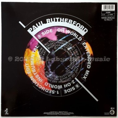 Paul Rutherford - Oh World • 12" Vinyl Maxi • EX - Labyrinth Music