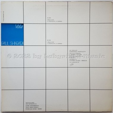 Paul Sharada - Vola • 12" Vinyl Maxi - Labyrinth Music
