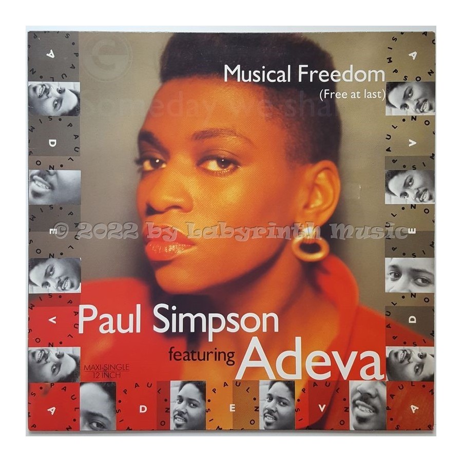 Paul Simpson Feat. Adeva - Musical Freedom • 12" Vinyl Maxi • MINT - Labyrinth Music