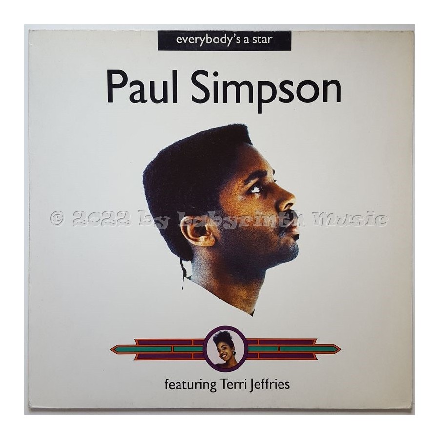 Paul Simpson Feat. Terri Jeffries - Everybody's A Star • 12" Vinyl Maxi • MINT - Labyrinth Music