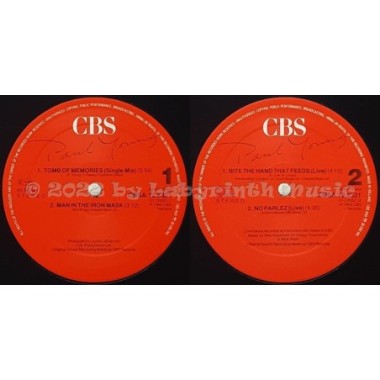 Paul Young - Tomb Of Memories • 12" Vinyl Maxi • NM - Labyrinth Music