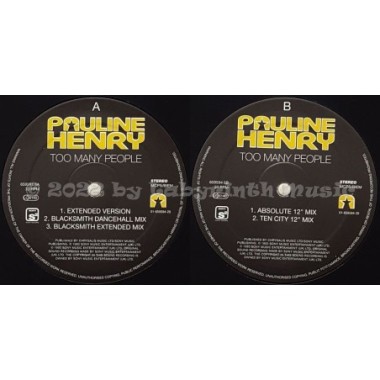 Pauline Henry - Too Many People • 12" Vinyl Maxi • EX - Labyrinth Music