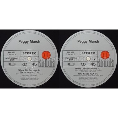 Peggy March - Where Did Our Love Go • 12" Vinyl Maxi • EX - Labyrinth Music
