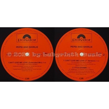 Pepsi & Shirlie - Can't Give Me Love • 12" Vinyl Maxi • MINT - Labyrinth Music