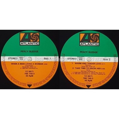 Percy Sledge - When A Man Loves A Woman • 12" Vinyl Maxi • MINT - Labyrinth Music