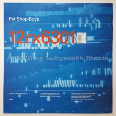 Pet Shop Boys - DJ Culturemix • 12" Vinyl Maxi • EX - Labyrinth Music