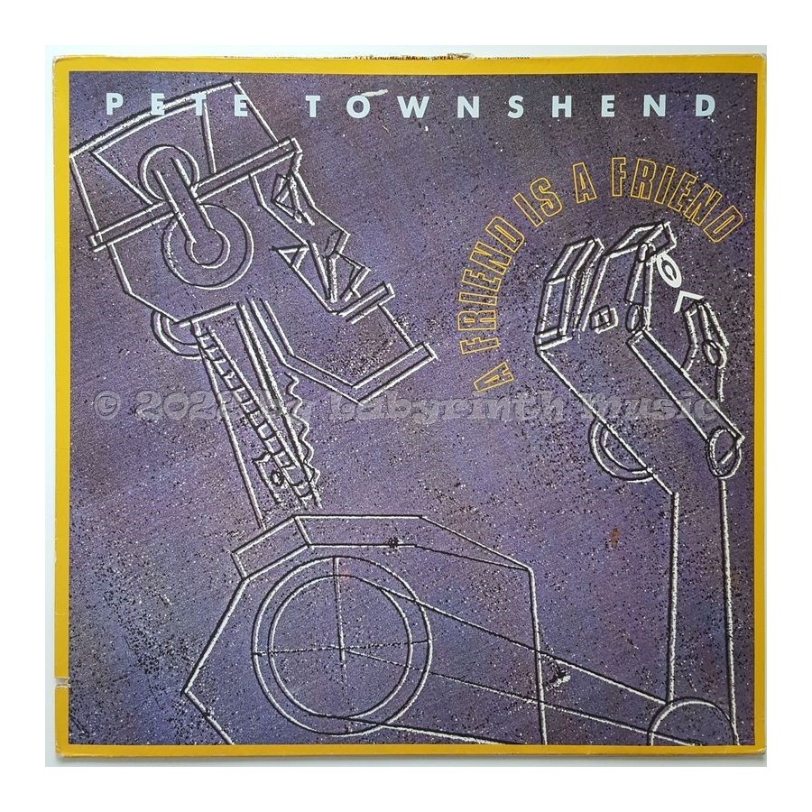 Pete Townshend - A Friend Is A Friend • 12" Vinyl Maxi • EX - Labyrinth Music