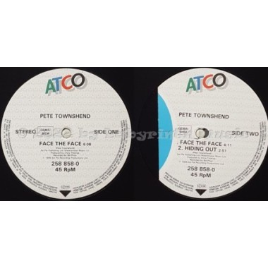 Pete Townshend - Face The Face • 12" Vinyl Maxi • NM - Labyrinth Music