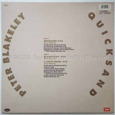 Peter Blakeley - Quicksand • 12" Vinyl Maxi • MINT - Labyrinth Music
