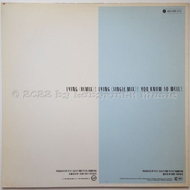 Peter Frampton - Lying • 12" Vinyl Maxi • MINT - Labyrinth Music