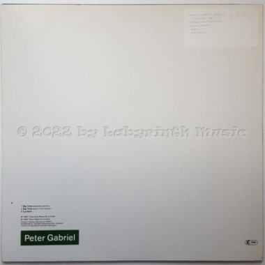 Peter Gabriel - Big Time • 12" Vinyl Maxi • EX - Labyrinth Music
