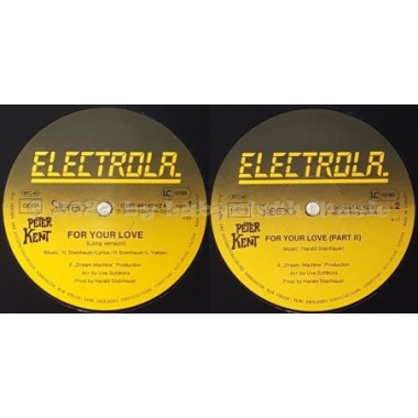 Peter Kent - For Your Love • 12" Vinyl Maxi - Labyrinth Music