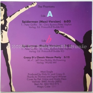 The Phantoms - Spiderman • 12" Vinyl Maxi - Labyrinth Music