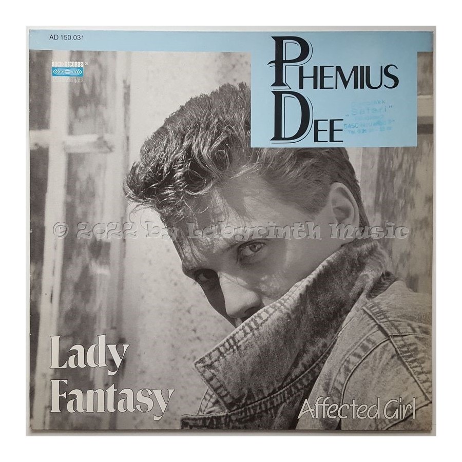 Phemius Dee - Lady Fantasy • 12" Vinyl Maxi • NM - Labyrinth Music