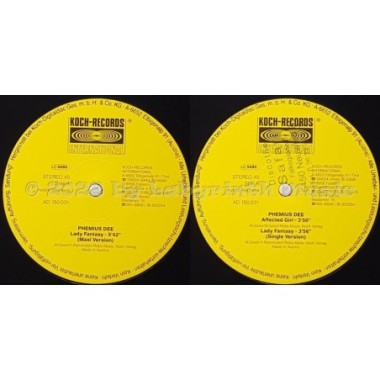 Phemius Dee - Lady Fantasy • 12" Vinyl Maxi • NM - Labyrinth Music