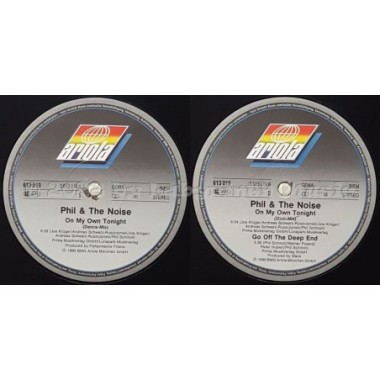Phil & The Noise - On My Own Tonight • 12" Vinyl Maxi • MINT - Labyrinth Music