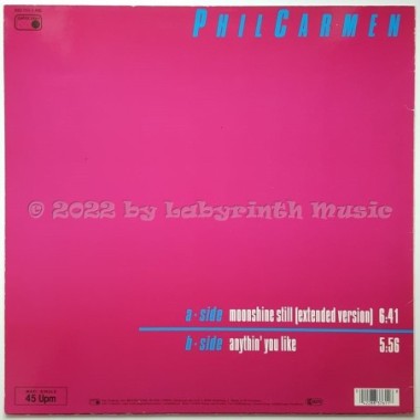 Phil Carmen - Moonshine Still • 12" Vinyl Maxi • EX - Labyrinth Music