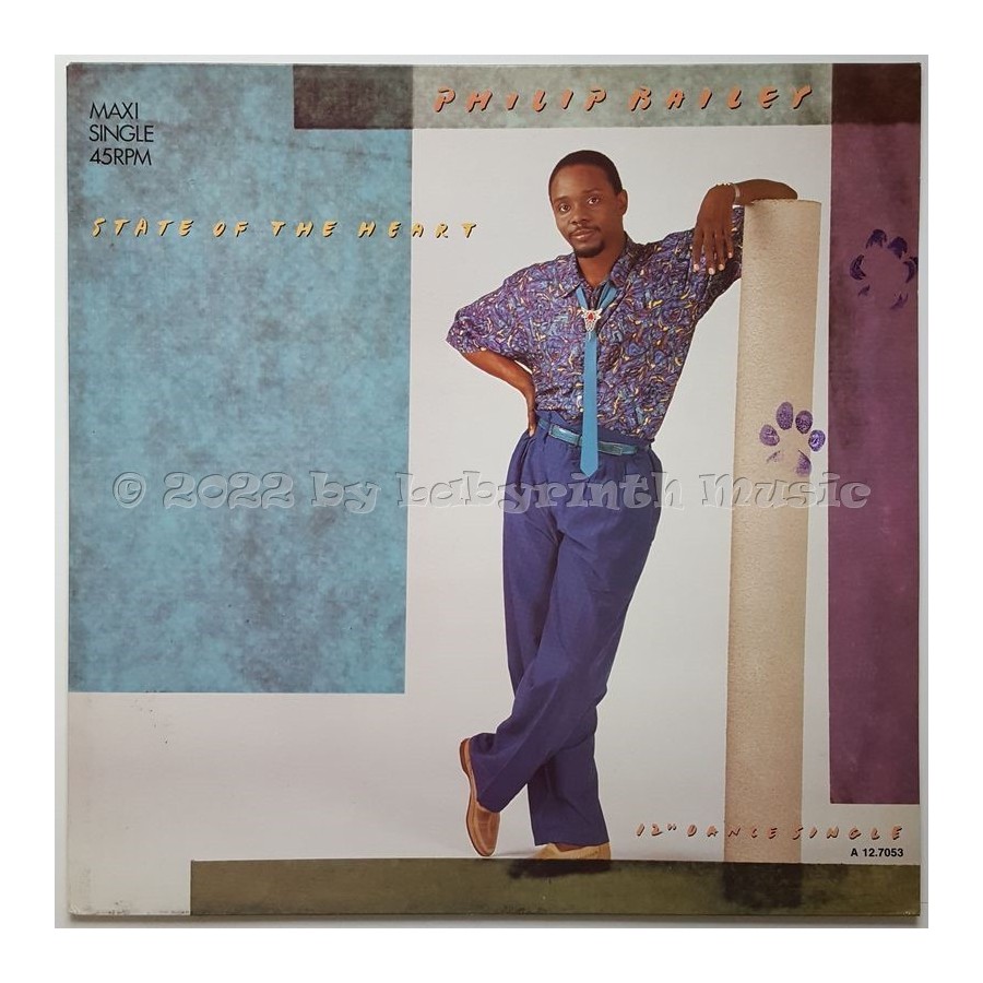 Philip Bailey - State Of The Heart • 12" Vinyl Maxi • MINT - Labyrinth Music
