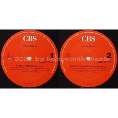 Philip Bailey - State Of The Heart • 12" Vinyl Maxi • MINT - Labyrinth Music