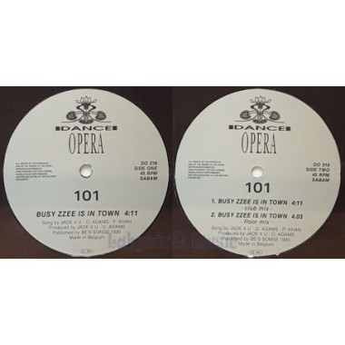 101 - Busy Zzee Is In Town • 12" Vinyl Maxi • NM - Labyrinth Music