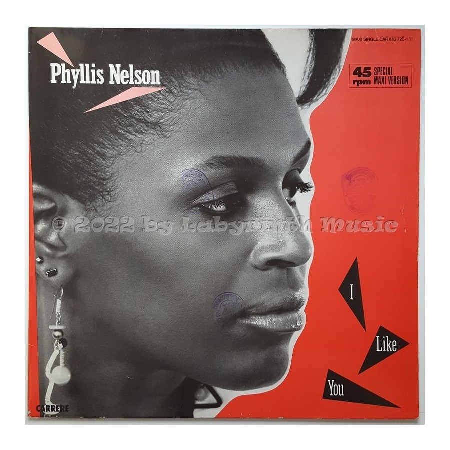 Phyllis Nelson - I Like You • 12" Vinyl Maxi - Labyrinth Music