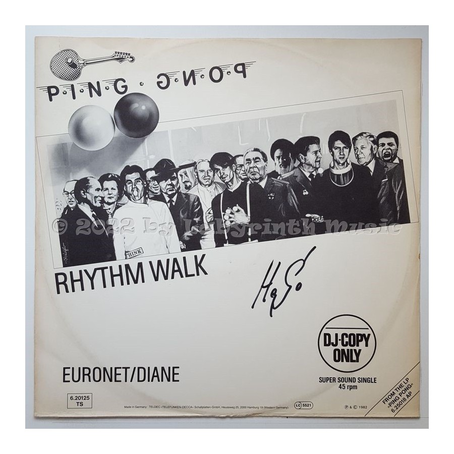 Ping Pong - Rhythm Walk • 12" Vinyl Maxi • EX - Labyrinth Music