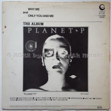 Planet P Project - Why Me? • 12" Vinyl Maxi - Labyrinth Music