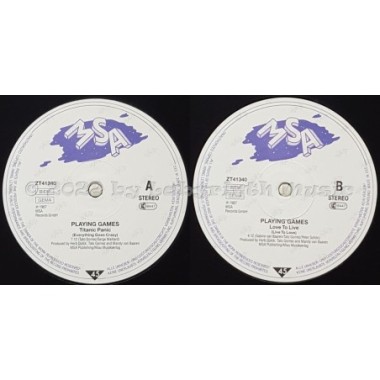 Playing Games - Titanic Panic • 12" Vinyl Maxi • EX - Labyrinth Music