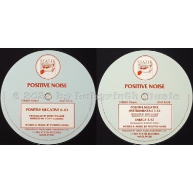 Positive Noise - Positive Negative • 12" Vinyl Maxi • EX - Labyrinth Music