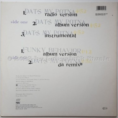 Potna Deuce - Dat's My Potna • 12" Vinyl Maxi - Labyrinth Music