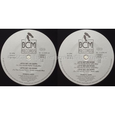 Power's Gang - Let's Get On Down • 12" Vinyl Maxi - Labyrinth Music