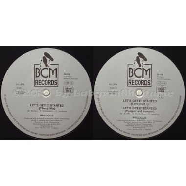 Precious - Let's Get It Started • 12" Vinyl Maxi - Labyrinth Music