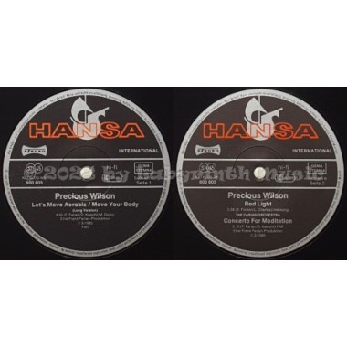 Precious Wilson / The Farian Orchestra - Let's Move Aerobic • 12" Vinyl Maxi - Labyrinth Music