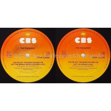 The President - You've Got The Muscles And I've Got The Brains • 12" Vinyl Maxi • EX - Labyrinth Music