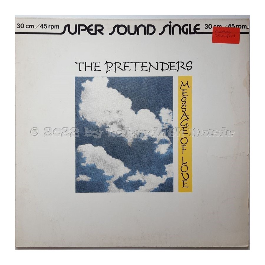 The Pretenders - Message Of Love • 12" Vinyl Maxi - Labyrinth Music