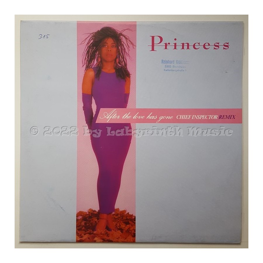 Princess - After The Love Has Gone • 12" Vinyl Maxi - Labyrinth Music