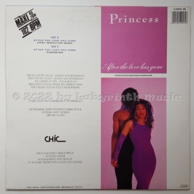 Princess - After The Love Has Gone • 12" Vinyl Maxi - Labyrinth Music