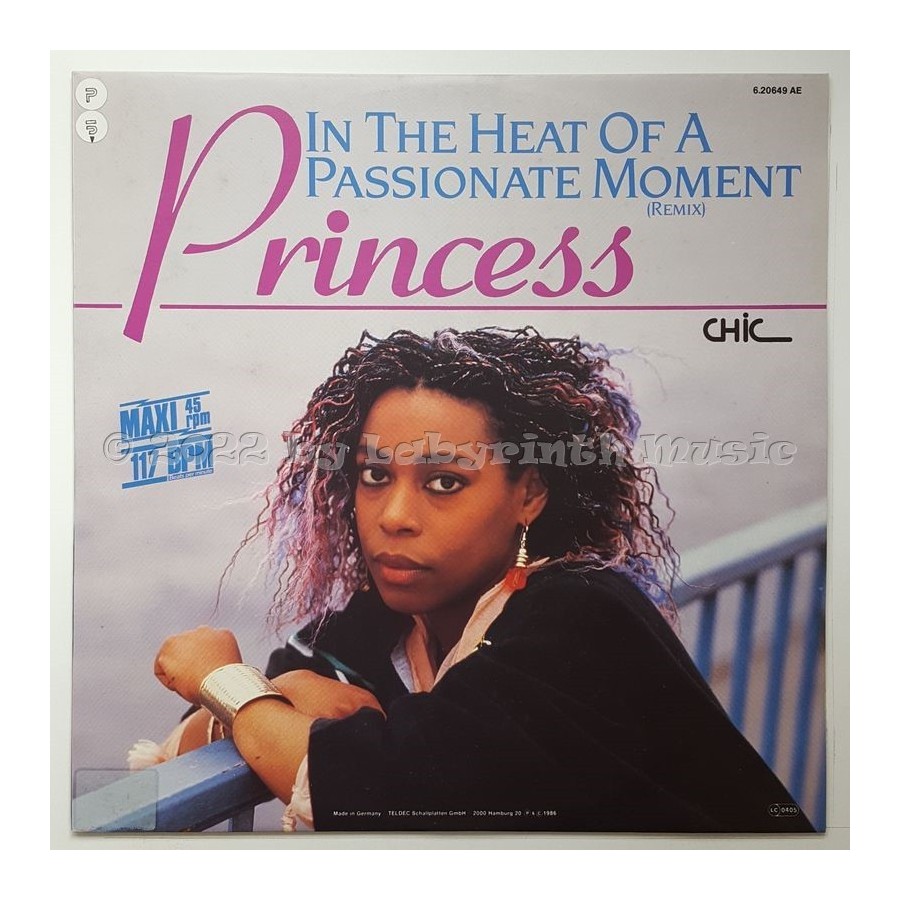 Princess - In The Heat Of A Passionate Moment • 12" Vinyl Maxi - Labyrinth Music