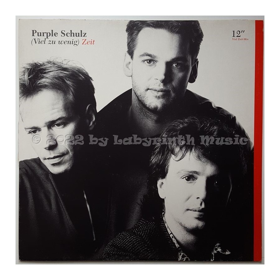 Purple Schulz - (Viel Zu Wenig) Zeit • 12" Vinyl Maxi • EX - Labyrinth Music