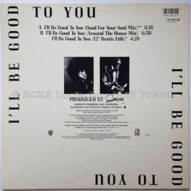 Quincy Jones Feat. Ray Charles And Chaka Khan - I'll Be Good To You • 12" Vinyl Maxi • EX - Labyrinth Music