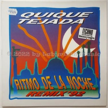 Quique Tejada - Ritmo De La Noche • Remix '92 • 12" Vinyl Maxi • NM - Labyrinth Music