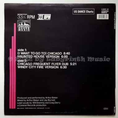 R.T. & The Rockmen Unlimited - (I Want To Go To) Chicago • 12" Vinyl Maxi • EX - Labyrinth Music