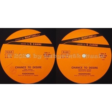 Radiorama - Chance To Desire • 12" Vinyl Maxi - Labyrinth Music