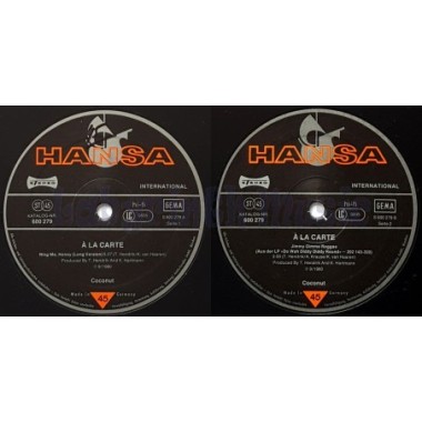 A La Carte - Ring Me Honey • 12" Vinyl Maxi - Labyrinth Music