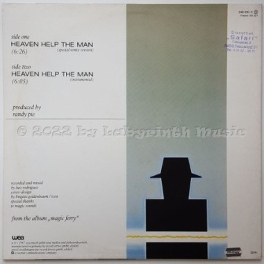 Randy Pie - Heaven Help The Man • 12" Vinyl Maxi - Labyrinth Music