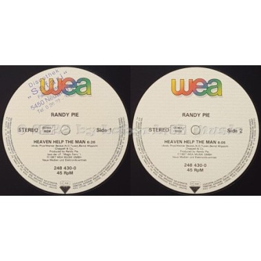Randy Pie - Heaven Help The Man • 12" Vinyl Maxi - Labyrinth Music