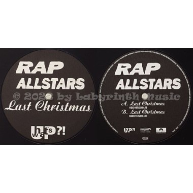 Rap Allstars - Last Christmas • 12" Vinyl Maxi • MINT - Labyrinth Music