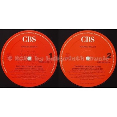 Raquel Welch - This Girl's Back In Town • 12" Vinyl Maxi • EX - Labyrinth Music