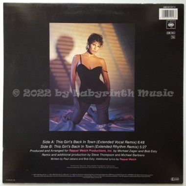 Raquel Welch - This Girl's Back In Town • 12" Vinyl Maxi • MINT - Labyrinth Music