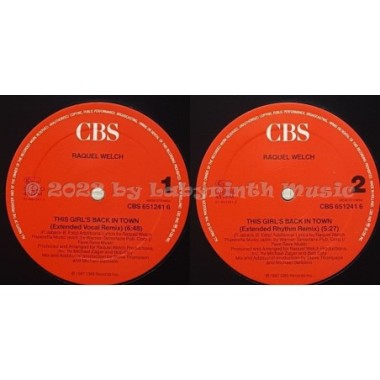 Raquel Welch - This Girl's Back In Town • 12" Vinyl Maxi • MINT - Labyrinth Music